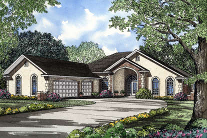 European House Plan #110-00019 Elevation Photo