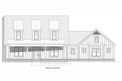 Farmhouse House Plan #940-00664 Elevation Photo