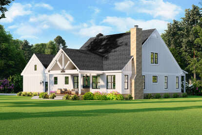 Modern Farmhouse House Plan #940-00665 Elevation Photo