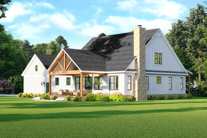 Modern Farmhouse House Plan #940-00665 Elevation Photo