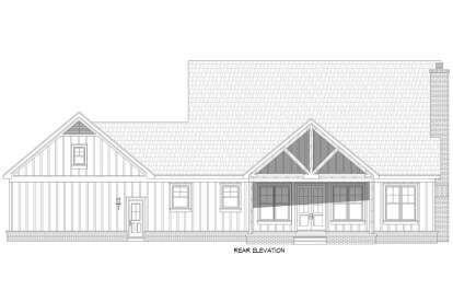 Modern Farmhouse House Plan #940-00665 Elevation Photo