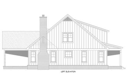 Modern Farmhouse House Plan #940-00665 Elevation Photo