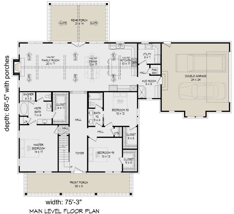 House Plan House Plan #28041 Drawing 1