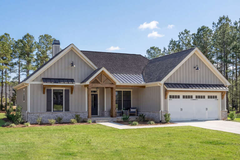 House Plan House Plan #28042 Angled Front Elevation