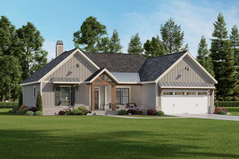 House Plan House Plan #28042 Angled Front Elevation