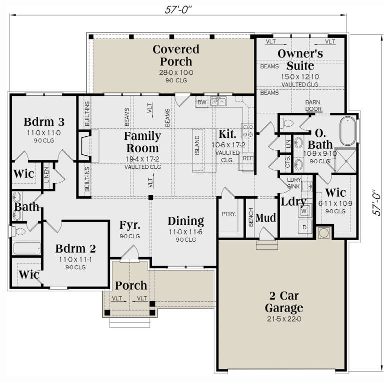 House Plan House Plan #28042 Drawing 1
