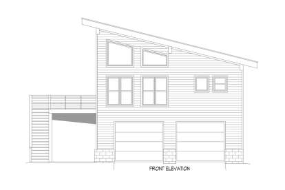 Modern House Plan #940-00666 Elevation Photo