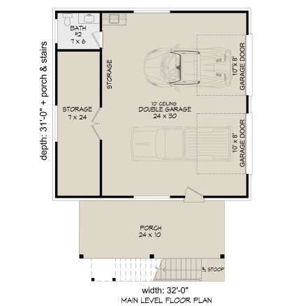 First Floor for House Plan #940-00666