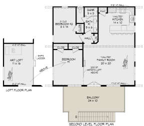 Second Floor for House Plan #940-00666