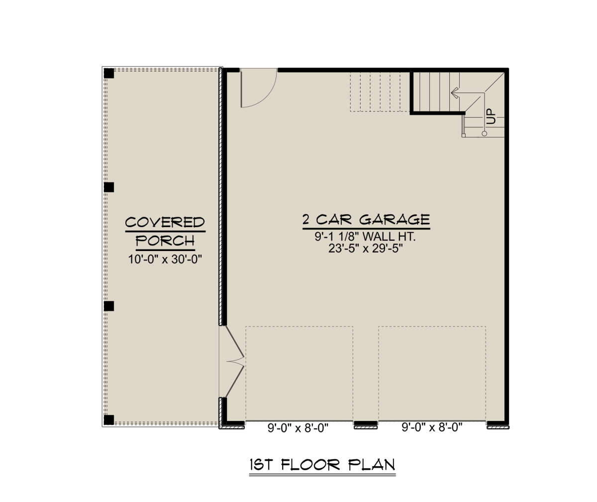Garage Floor for House Plan #5032-00180