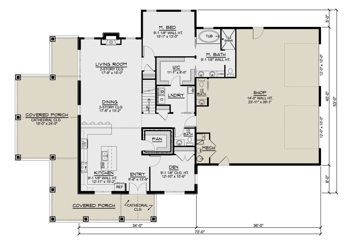 Main Floor  for House Plan #5032-00181