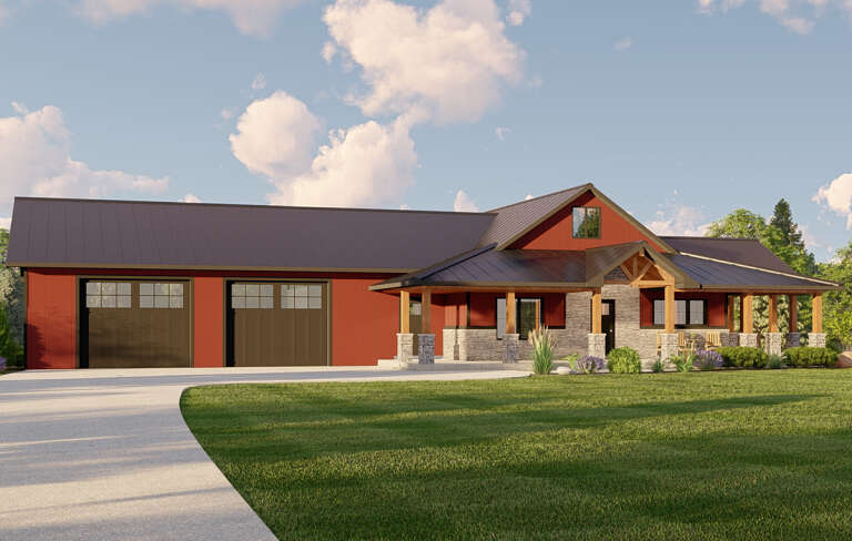 Barn House Plan #5032-00182 Elevation Photo