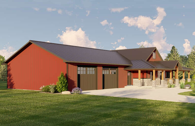 Barn House Plan #5032-00182 Elevation Photo