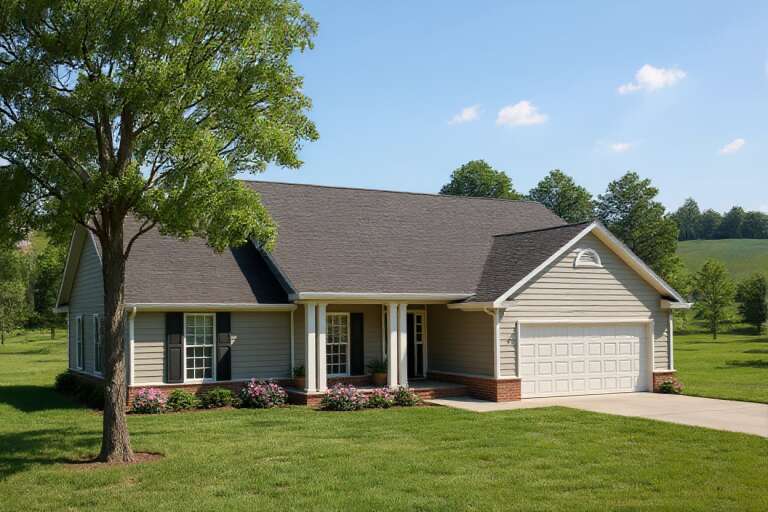 House Plan House Plan #2805 Angled Front Elevation
