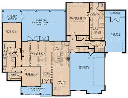 House Plan House Plan #28050 Drawing 1