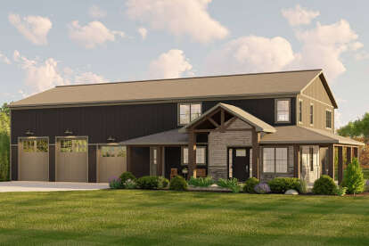 House Plan House Plan #28051 Angled Front Elevation