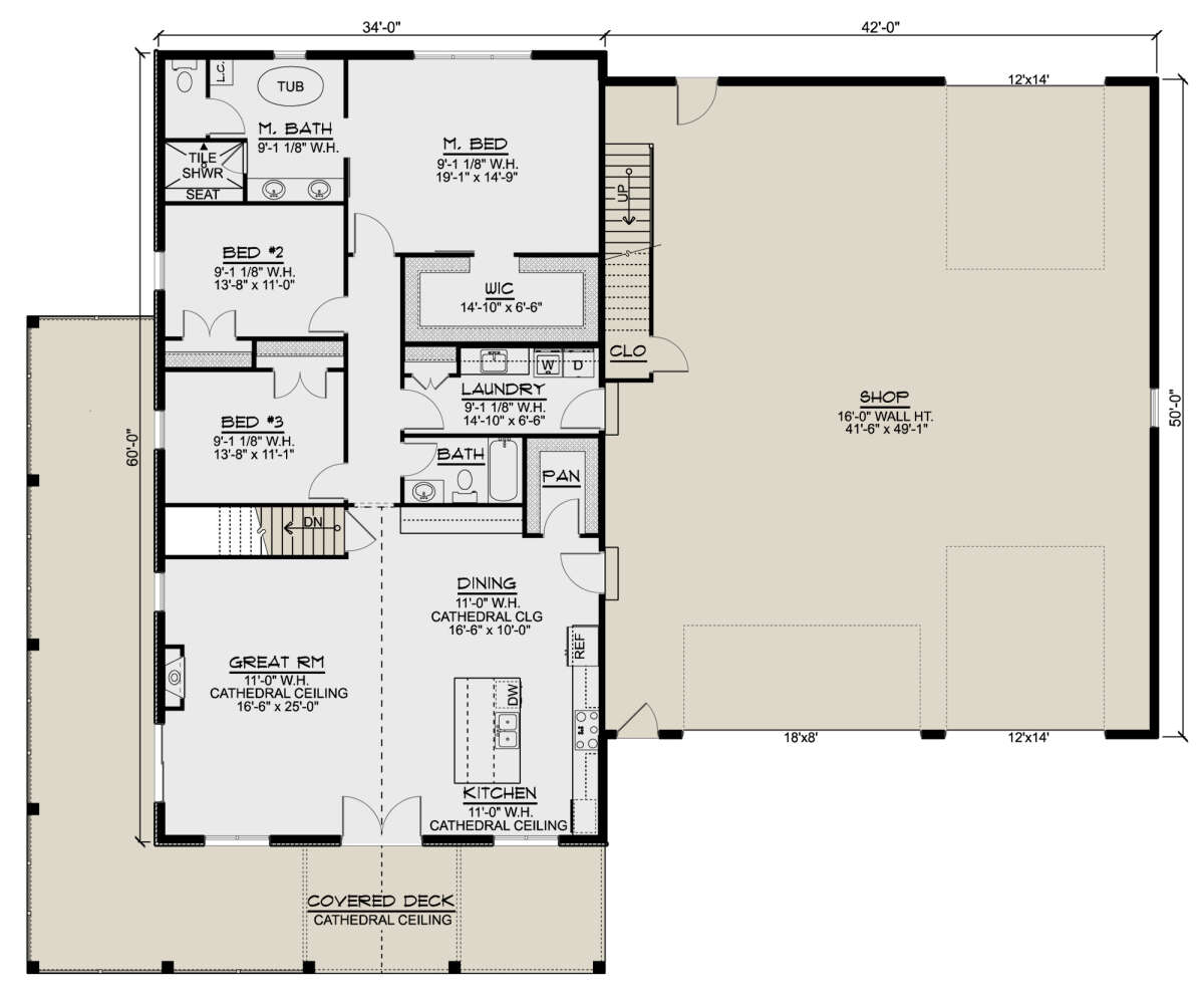 Main Floor  for House Plan #5032-00185