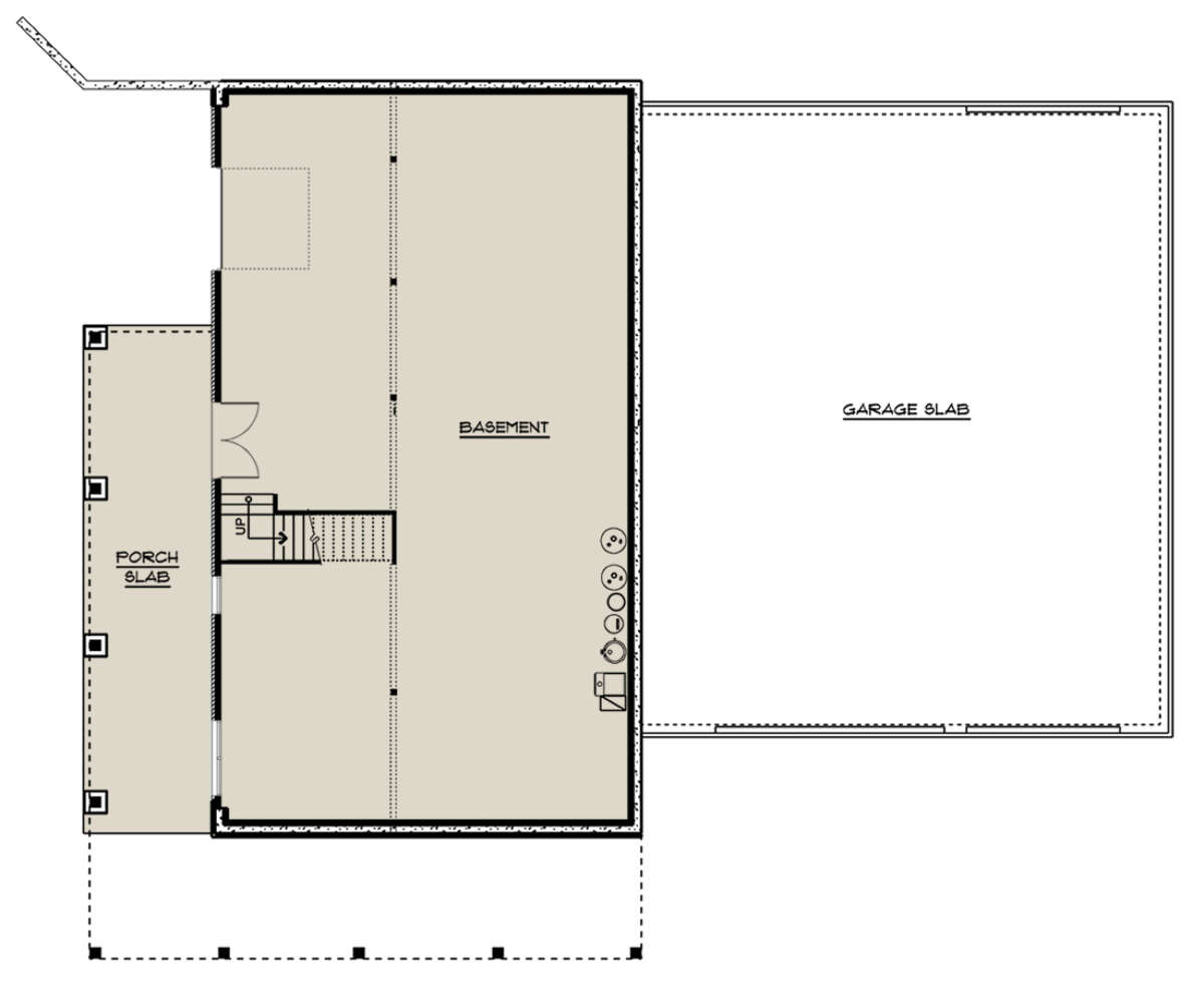 Basement for House Plan #5032-00185
