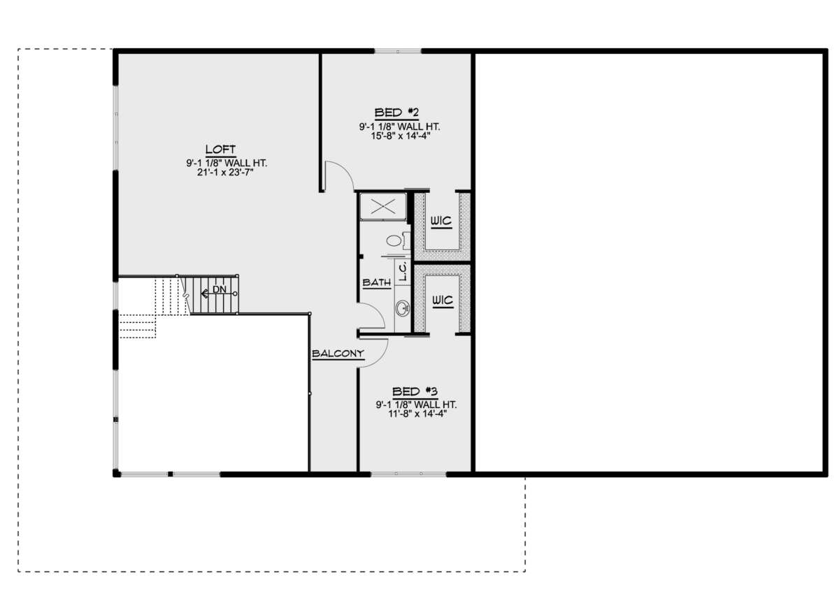 Second Floor for House Plan #5032-00186