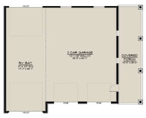 Garage Floor for House Plan #5032-00190
