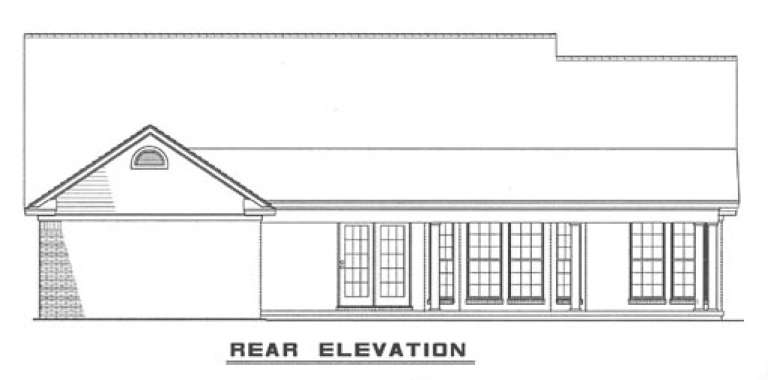 Ranch House Plan #110-00021 Elevation Photo