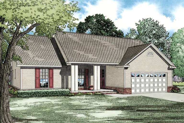 Ranch House Plan #110-00021 Elevation Photo