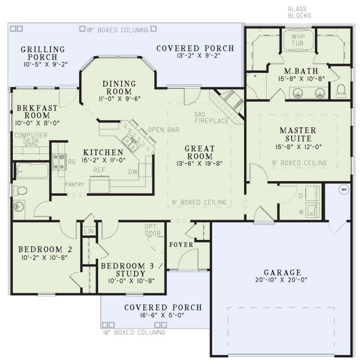 Main Floor for House Plan #110-00021