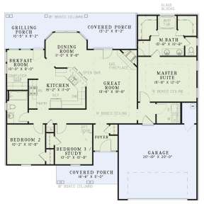 Main Floor for House Plan #110-00021