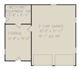 Garage Floor for House Plan #699-00342