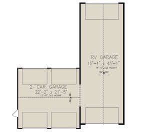 Garage Floor for House Plan #699-00343