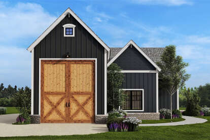 Barn House Plan #699-00344 Elevation Photo