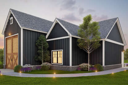 Barn House Plan #699-00344 Elevation Photo