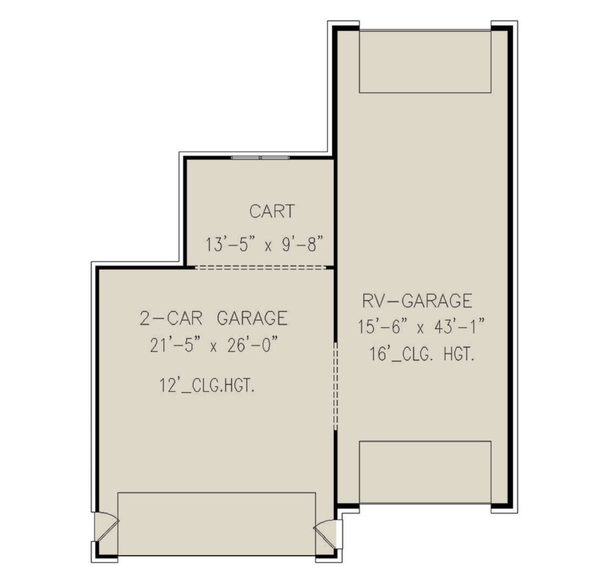 Garage Floor for House Plan #699-00344