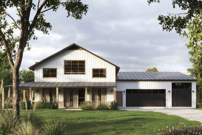 Barn House Plan #699-00345 Elevation Photo