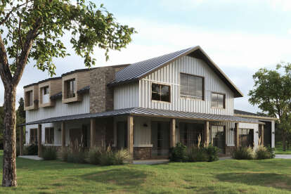 Barn House Plan #699-00345 Elevation Photo