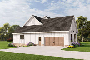 Modern Farmhouse House Plan #009-00316 Elevation Photo