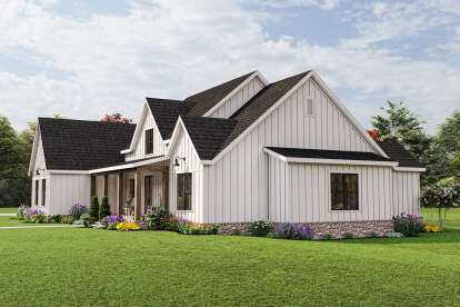 Modern Farmhouse House Plan #009-00316 Elevation Photo