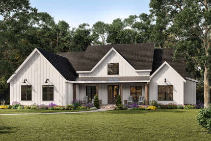 Modern Farmhouse House Plan #009-00316 Elevation Photo