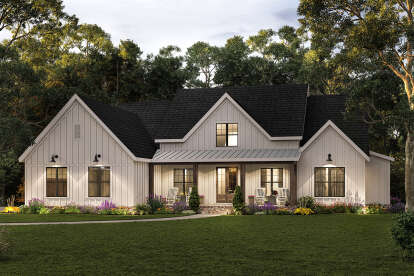 Modern Farmhouse House Plan #009-00316 Elevation Photo