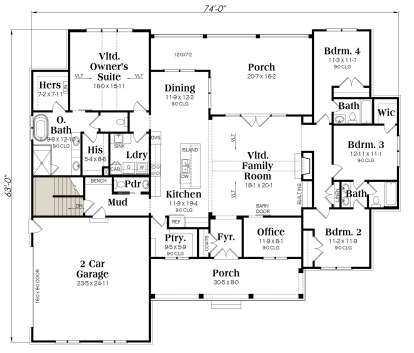 House Plan House Plan #28066 Drawing 2