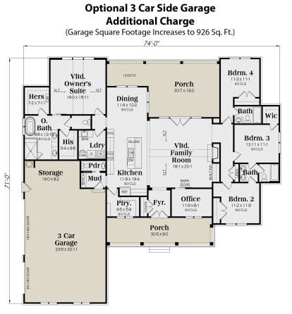 House Plan House Plan #28066 Drawing 3