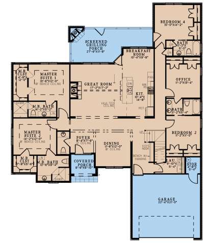 House Plan House Plan #28070 Drawing 1