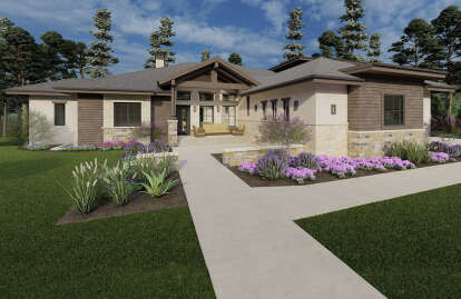 Modern House Plan #425-00046 Elevation Photo