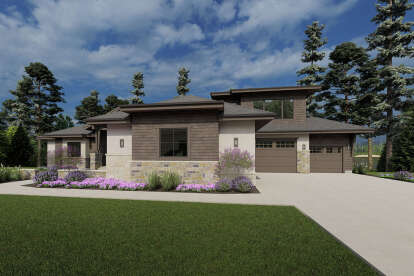 Modern House Plan #425-00046 Elevation Photo