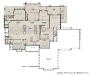 Basement for House Plan #425-00046