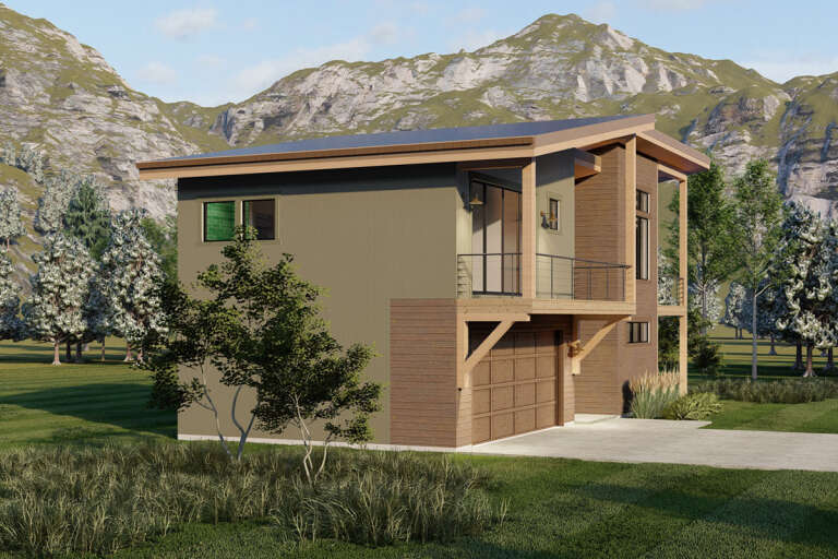 Contemporary House Plan #6422-00010 Elevation Photo
