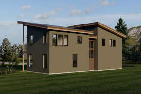 Contemporary House Plan #6422-00010 Elevation Photo