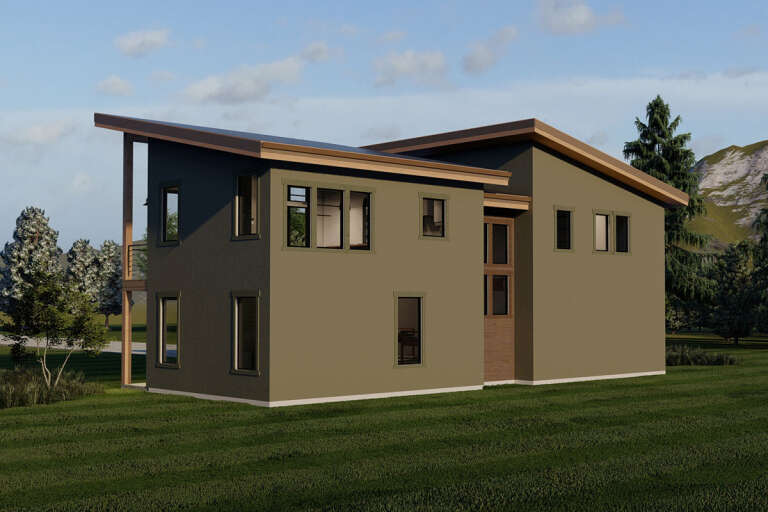 Contemporary House Plan #6422-00010 Elevation Photo
