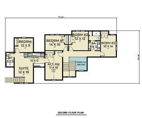 Second Floor for House Plan #2464-00044