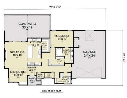 Main Floor  for House Plan #2464-00045